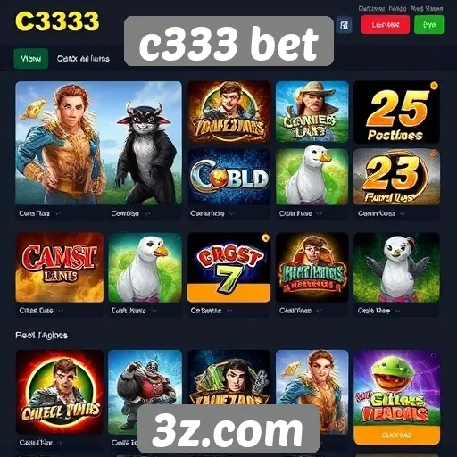 C333 Bet oferece amplia variedade de jogos online